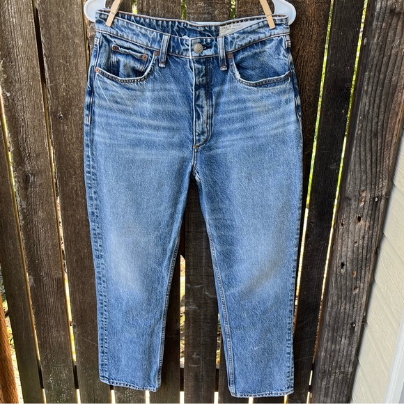 Rag & Bone Wm’s Nina High-Rise Ankle Cigarette Jean In Norwalk Wash Sz 28 - Picture 9 of 16